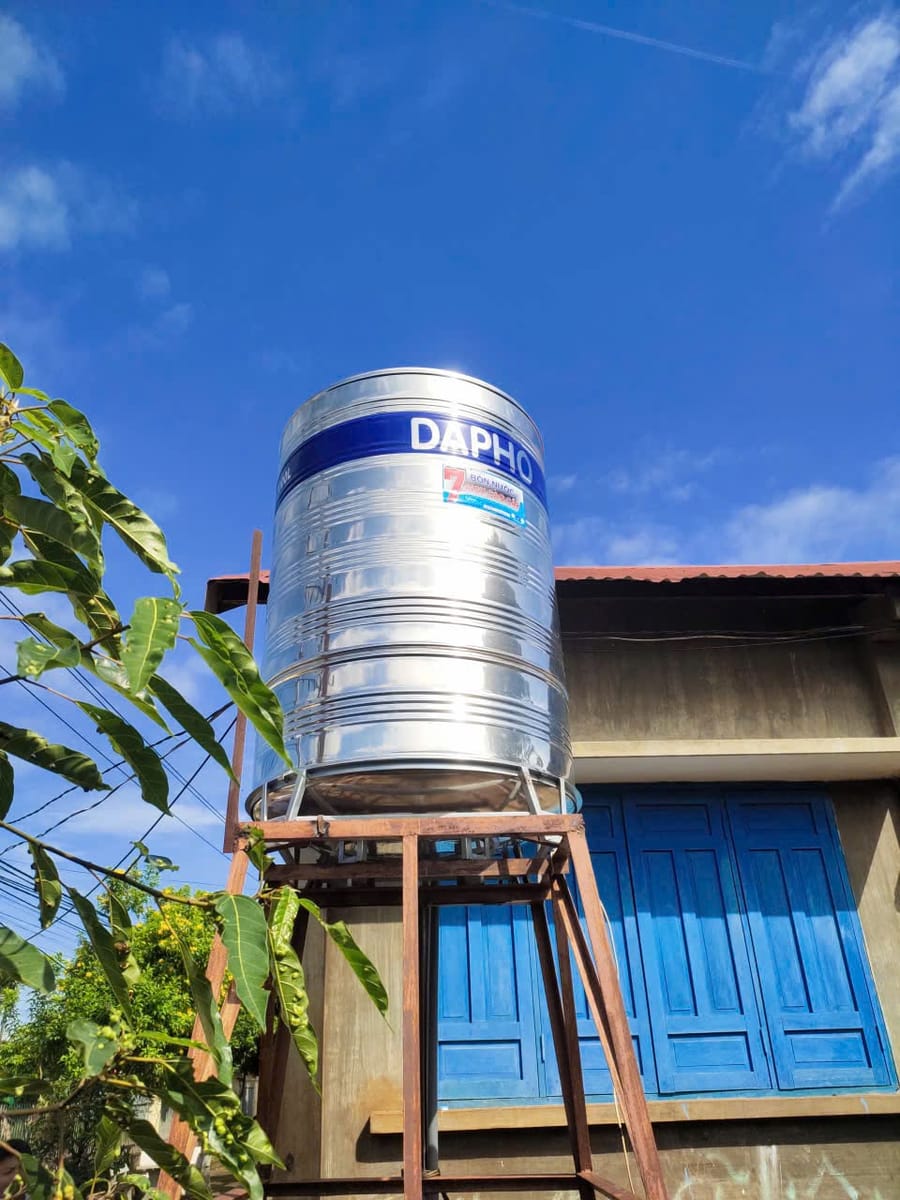Bồn chứa nước sạch cho hộ dân